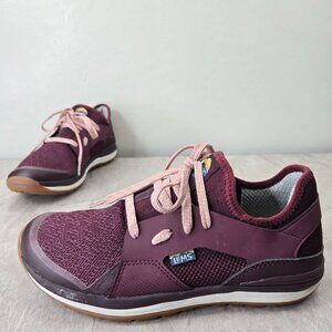Lems Mesa Sneakers Womens Sz 10 Burgundy Low Top Comfort Sporty Running Shoes